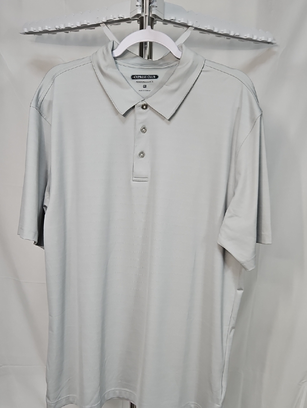 Cypress Club Performance Light Gray Polo